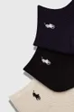 Ponožky Polo Ralph Lauren 3-pak čierna