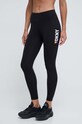 Dkny legginsy z elastanem czarny DP3P3391
