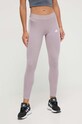 Legíny adidas pletenina fialová IR5347