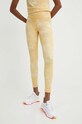 adidas Performance leggins de antrenament Training Essentials tricotaj galben IS4239