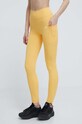 adidas Performance leggins de antrenament Optime tricotaj galben IT9111