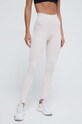 adidas Performance legginsy treningowe All Me z elastanem beżowy IT9151