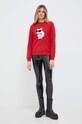 Брюки из латекса Karl Lagerfeld 240W1011 чёрный SS24