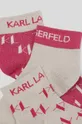 Čarape Karl Lagerfeld 3-pack 50% Organski pamuk, 19% Poliester, 14% Poliamid, 10% Metalično vlakno, 7% Elastan