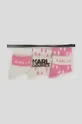 rózsaszín Karl Lagerfeld zokni 3 db