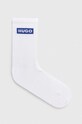 HUGO Blue șosete 3-pack sosete lungi alb 50523032