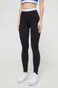 HUGO Blue legginsy z elastanem czarny 50510854