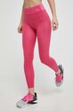 United Colors of Benetton legginsy z elastanem różowy 1KIJ3F00Q