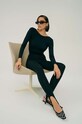 Saint Body legginsy z elastanem czarny SB.402