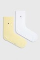 Tommy Hilfiger skarpetki 2-pack skarpetki długie żółty 371221098
