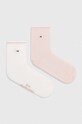 Tommy Hilfiger skarpetki 2-pack skarpetki długie różowy 701227442