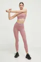 Tajice za trening New Balance Sleek roza