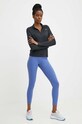 Reebok legginsy do jogi Lux Studio Mesh 100076115 fioletowy SS24