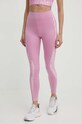 Reebok leggins de antrenament Modern Safari tricotaj roz 100076203