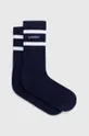 bleumarin Sporty & Rich sosete Serif Logo Socks De femei