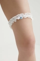 biela Podväzok Rotate Lace Bow Garter Dámsky