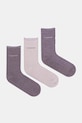 Calvin Klein skarpetki 3-pack skarpetki długie fioletowy 701229443