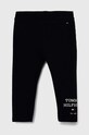 Tommy Hilfiger legginsy niemowlęce z elastanem granatowy KN0KN01747.PPYH