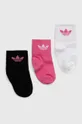 πολύχρωμο Παιδικές κάλτσες adidas Originals 3-pack Για κορίτσια