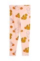 Mini Rodini colanți copii Squirrels 2423015228 roz SS24