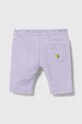 Дитячі легінси United Colors of Benetton 3MDUAF01O.W.Seasonal фіолетовий SS24