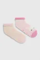 ροζ Παιδικές κάλτσες United Colors of Benetton 2-pack Για κορίτσια