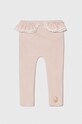 Jamiks legginsy niemowlęce z elastanem różowy ZAHA.Leginsy.R.JWG068.G
