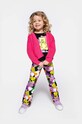 Coccodrillo legginsy bawełniane dziecięce wzorzyste multicolor WC4122102JPK