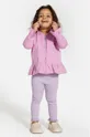 фіолетовий Дитячі бавовняні легінси Coccodrillo Для дівчаток