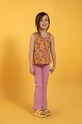 Coccodrillo leggins din bumbac pentru copii bumbac roz WC4122103HGK