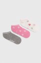 United Colors of Benetton skarpetki dziecięce 3-pack skarpetki krótkie różowy 6AO307032.G.Seasonal