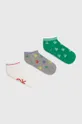 zelená Detské ponožky United Colors of Benetton 3-pak Dievčenský