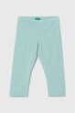 Dětské legíny United Colors of Benetton pletenina zelená 3MT1CF02J.G.Sea.PPYH
