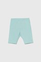 Detské legíny United Colors of Benetton s elastanom tyrkysová 3MT1GF01M.P.Sea.PPYH