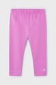 Mayoral legginsy 3/4 dziecięce z elastanem różowy 723.6J.Mini.PPYH