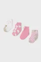 różowy Mayoral Newborn skarpetki niemowlęce 4-pack Dziewczęcy