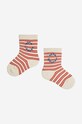 Bobo Choses skarpetki dziecięce 2-pack 124AH006 pomarańczowy SS24
