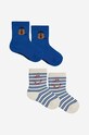 Bobo Choses sosete copii 2-pack sosete lungi bleumarin 124AH005