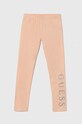 Guess legginsy dziecięce z elastanem pomarańczowy J93B11.K82K0.PPYH