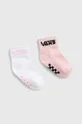розовый Детские носки Vans DROP V CLASSIC SOCK 2 шт Для девочек