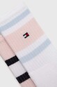 Дитячі шкарпетки Tommy Hilfiger 2-pack 394020001.G.PPYH рожевий SS24