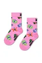 Detské ponožky Happy Socks Kids Butterfly Socks 2-pak žltá