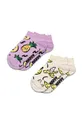 ροζ Παιδικές κάλτσες Happy Socks Kids Fruits Low Socks 2-pack Για κορίτσια
