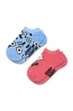 plava Dječje čarape Happy Socks Kids Flowers Low Socks 2-pack Za djevojčice