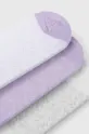 Дитячі шкарпетки Fila 3-pack фіолетовий