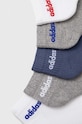 Παιδικές κάλτσες adidas Performance 5-pack IR8230 γκρί SS24