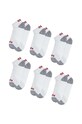 Дитячі шкарпетки Levi's LHN BOX TAB LOW CUT 6PK 6-pack BL0267 білий AA00