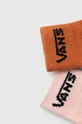Detské ponožky Vans DROP V CLASSIC SOCK 2-pak hnedá
