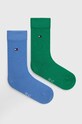 Tommy Hilfiger skarpetki dziecięce 2-pack skarpetki krótkie niebieski 391334.PPYH