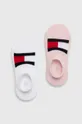 roza Dječje čarape Tommy Hilfiger 2-pack Dječji